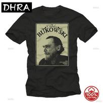 Charles Bukowski Funny Vintage Graphic Unisexs Oneck 100cotton Black Casual Tshirt With Slogan Writer Summer Clothes Tops Tee S beige