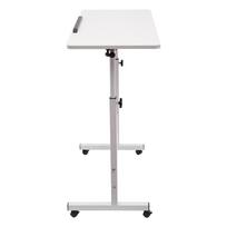 Adjustable Height Standing Desk, Portable Laptop Desk with Rolling Computer Stand MDF, Carbon Steel for Office, Living Room balta