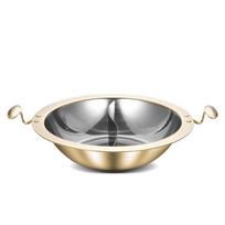 Wu Tuo Commercial Stainless Steel Mandarin Duck Hot Pot gray