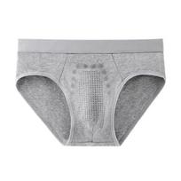 Vyriškos kelnaitės Elastingas vidutinio aukščio juosmuo Vientisos spalvos U formos išgaubtos kelnaitės Didelio elastingumo Patogiai priglundančios Apatinis trikotažas 2XL pilka
