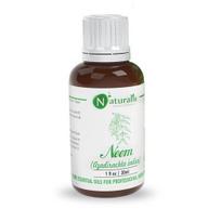Naturalis Neem Oil for Skin and Hair - Pure Therapeutic Grade Neem Oil for Acne, Skin Hydration, Soothing Skin, Promotes Healthy Hair and Scalp - 30ml 30ML white