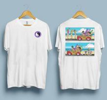New T&C Surf Challenge Retro 80s Designs T shirt Funny Beach Tee S gray