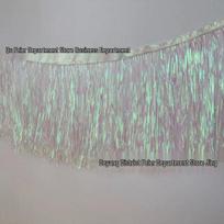 Auksinė Blizganti Fringed Tinsel Užuolaida: Rankų darbo kutų dekoras vestuvėms ir gimtadieniams beige