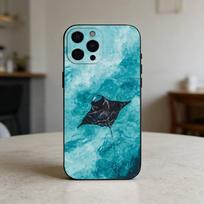 manta ray F-fish     Phone Case For iPhone 17,16,15,14,13,12,11 Plus,Pro Max,SE4Soft Silicone Black Cover iPhone17promax