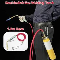 High Temperature Heating Application Welding Tool Ignition Dual Switch Brazing Torch 1.6m Hose Soldering Welding Torch BBQ Style 1