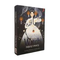 Raganios Sezonai Imbolcas Oracle Kortos 44vnt Dvasinis Vadovavimas Mistinė Būrimo Tarot Kortos Šeimos vakarėlio Stalo Žaidimas šviesiai pilka spalva