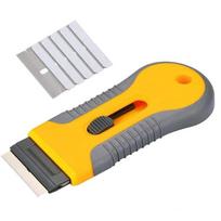 5pcs Replaceable Blades Window Tint Tools Spatula Car Sticker Remover Glue Removing Razor Scraper 5pcs blade