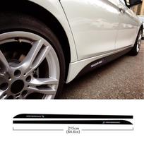 M Performance Durų Šoninės Sijonų Lipdukas BMW F20 F40 F22 F30 E90 F32 F10 F06 F07 F46 M3 M4 M5 E60 Z4 G20 F15 F16 G30 X1 sc2 gray