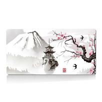 Rubber Mice Pad Large Size Mouse Mat Sakura Plum Blossom Mouse Pad  Office 300x700mm white