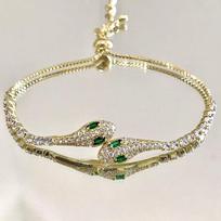 Spirit Snake Haoshi Bracelet Design Sense Niche Temperament Simple and White High Value Versatile Retro Bracelet