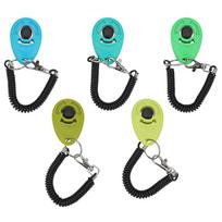 5pcs Pet Dog Clicker Tranining Tool Cat Training Train Wrist Strap Sound Key Chain Pet Supplies