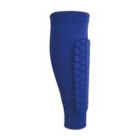 1Pc Shin Guards Sock with Honeycomb Pads Lightweight Ski Soccer Shin Pads S mėlyna
