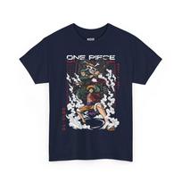 One Piece Luffy Zoro TShirt Oversized 100 Cotton Trendy Soft Lightweight Streetwear Short Sleeve Graphic Tee for Men Women S gray