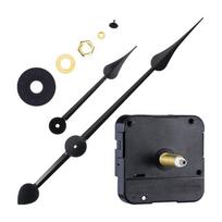 Didelio sukimo momento laikrodžio priedai Sieninio laikrodžio DIY Mechanizmas Pakeitimo Laikrodžio Variklis Remonto Dalys su Ilgomis Rodyklėmis 1 black