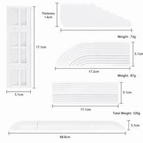 TPE Robot Vacuum Ramp Solid Base Threshold Ramp Convenient Ramp Pad  Balcony Door Transition balta