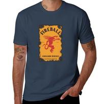 FIREBALL CINNAMON WHISKY TShirt Quick Dry Sports Short Sleeve Tee S brown