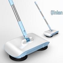 Rankinis grindų šlavimo įrenginys: Viskas viename šluotos, semtuvėlio ir šluotos rinkinys namų valymui Single Sweeping Machine Cloth white