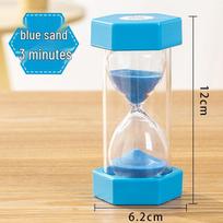 45-Minute Drop-Proof Hourglass Timer for Kids - Toothbrushing and Time Management Tool white