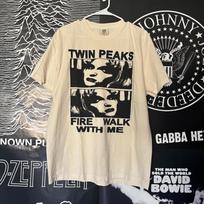 twin peaks poster rock music tour concert short sleeve sand color shirt VK04044 Unisex T-Shirt XL gray