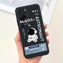For Huawei P60 Pro P 60 Case Lovely Astronaut Cartoon Slim Soft Silicone Protective Cover For Huawei P60 Art P60Pro MNA-LX9 Case Huawei P60 Art white