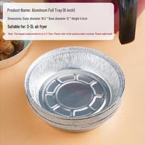 Thickened Aluminum Foil Air Fryer Baking Paper, Food-Grade, Oil-Absorbing, Oven Safe. 10 pieces