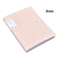 A4 Transparent Morandi Binder & Document Storage Bag 30 Pages ruda