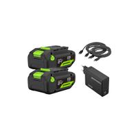 DVIEJŲ 4.0Ah AKUMULIATORIŲ IR 140W KROVIKLIO KOMPLEKTAS USB-C 24V 2X4.0Ah + 140W K2D8DEAA1