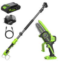 MINI ŠAKŲ GENĖTUVAS SU ILGA RANKENA 24V BL 10cm (2.0Ah + kroviklis+krepšys) CS1032GA3