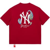 New Era SS26 MLB New York Yankees Team Logo Embroidered Design Breathable Knit Casual Crew Neck Short Sleeve T-Shirt Unisex Tops 15040860 L white