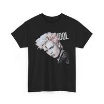 Billy Idol Heavy Cotton Tee, 80s Music 3XL gray