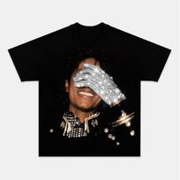 Michael Jackson Pirštinės Grafinis Marškinėlis, Muzikinis MJ Pop Karaliaus Marškinėlis, Puiki Dovana XXL