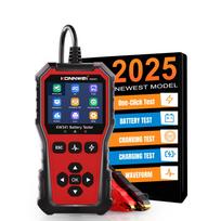KONNWEI KW341 Automobilio Moto Sunkvežimio Akumuliatoriaus Testeris 6V 12V 24V Automobilio OBD2 Diagnostikos Įrankis Gedimų Duomenų Spausdinimas Paleidimo Įtampos Testavimo Skaitytuvas black