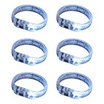 6pcs Acrylic LED Bracelets Handmade Wristbands for Birthdays Concerts and Nighttimes Gatherings Festival Accessories