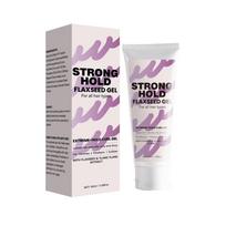 Strong Hold Flaxseed Gel Natural Styling Gel for Curly Hair, Non-Sticky, No Additives