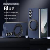For Samsung Galaxy Z Fold 7 6 5 4 3 Magsafe Case Magnetic Metal Bracket External Screen Glass Shockproof Cover For Galaxy Z Fold 7