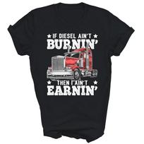 Funny Trucker Semi Trailer Truck Driver Unisex Shirt Gift 2XL gray