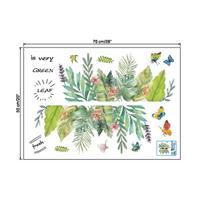 2 vnt. žali lapai sienos lipdukai Nuimami „Pasidaryk pats“ sienos lipdukai Freska svetainei Miegamojo fonui 25 x 70CM  2pcs beige