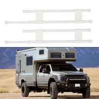 Refrigerator Bar Adjustable Tension Rods Camping Activities Compact Design Easy tallation Extensible Length For Road Trips white 40-70CM gray