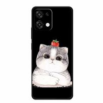 Black Silicone Case For OPPO A6 Pro 5G Case Cartoon Cat Soft Back Cover For OPPO A6 Pro 2025 Phone Case A 6 Pro Coque Funda Para OPPO A6 Pro 5G gray