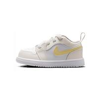 Jordan Air Jordan 1 Low Comfortable Slip Resistant Cushioning Low top Toddler Shoes White Yellow Infant And Toddler FN7398-181 27 gray