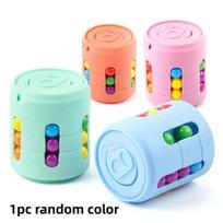 Rotating Fidget Toys Magic Bean Puzzle Cube Fidget Spinners Classroom Prizes Goodie Bag Stuffers Birthday Party Favors for Kids beige