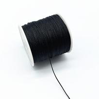10 metrų 0,8 mm 1,0 mm nailono siūlas Kinų mazgo makramė siūlas Apyrankės pintas laidas „pasidaryk pats“ kutai karoliukų vėrimas Shamballa siūlas 0.8mm(10meters) black