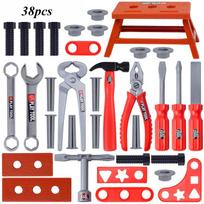 Repair Kids Tool Set Pretend Play Toy Playset Power Drill Screwdriver For Build Realistic-Looking Construction Toys For Boys Child Gifts