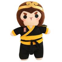 In Stock Black Myth: Wukong Plush Sun Wukong Figure Bolster Pillow Doll Game Anime He Wukong Cute Soft Sofa Kids Christmas Gifts 25cm black