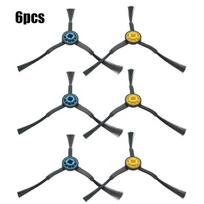 6pcs Spare Parts For Midea M7 M7 Pro Robot Vacuum Cleaner Side Brush Home Kitchen/bathroom Cleaning Vacuuming Side Brushes Part gray