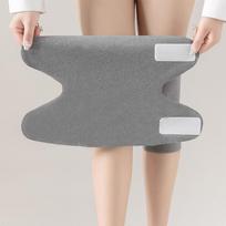 Unisex Knee Pads for Cold Protection with Velcro, Ideal for Elderly in Air-Conditioned Rooms XL šviesiai pilka spalva