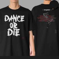 Lady Gaga The Mayhem Ball Tour 2026-2026 Dance Or Die Two Sided Unisex T-Shirt XXXL white