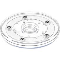 360 Rotating Turntable Display Stand Acrylic Round Platter Practical Countertops Storage Tray for Home and Kitchen Use 4 inches