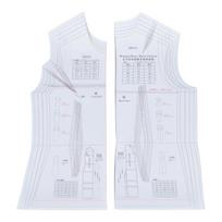 Women's Dress Ruler Reusable Dressmaking Ruler Multi-Size Dress Template Easy to Use for Tailors and Students 1