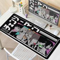 Anime Chainsaw Man Reze Large Mouse Pad XXL Laptop Non-slip PC Keyboard Carpet Office Gaming Accessories Kawaii Makima Table Pad 30cmx60cm(11.8x23.6inch) gray
